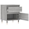 vidaXL Bedside Cabinet Grey Sonoma 40x35x50 cm Engineered Wood