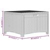 vidaXL Garden Storage Box 60x54x41 cm PP Rattan Graphite