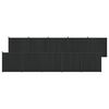 vidaXL Fence Panel 10 pcs 1755 x 186.5 cm WPC and Aluminium Black