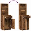 vidaXL Dressing Table Set with Drawer 3 pcs Old Wood Engineered Wood