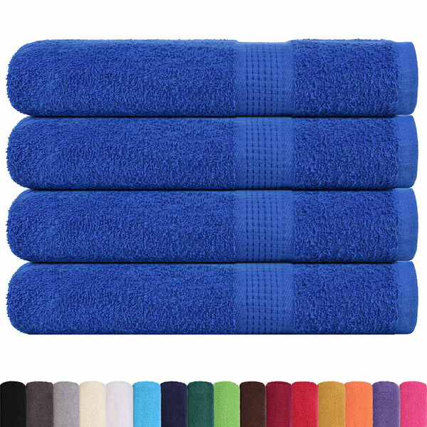 vidaXL Towels "FROGN" 4 pcs Blue 100x200 cm 360 gsm