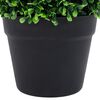 vidaXL Artificial Boxwood Plants 2 pcs with Pots Ball Shaped Green 27 cm
