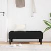 vidaXL Bench with Cushion Black 113 x 57 x 39 cm Velvet
