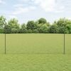 vidaXL Fence with Post Grey 1.6 x 100 m Steel