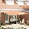 vidaXL Awning Yellow and Orange 450 x 300 x 165 cm Polyester and Metal