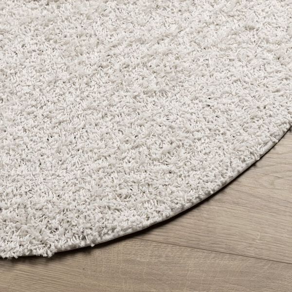 vidaXL Shaggy Rug PAMPLONA High Pile Modern Cream &Oslash; 160 cm