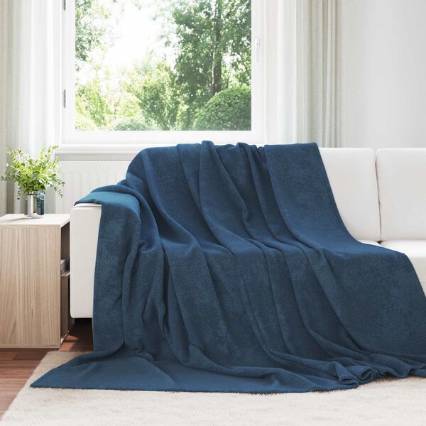 vidaXL Throw Blankets 6 pcs Navy Blue 240 x 270 cm Fleece