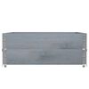 vidaXL Garden Planter Grey 100x100 cm Solid Wood Pine