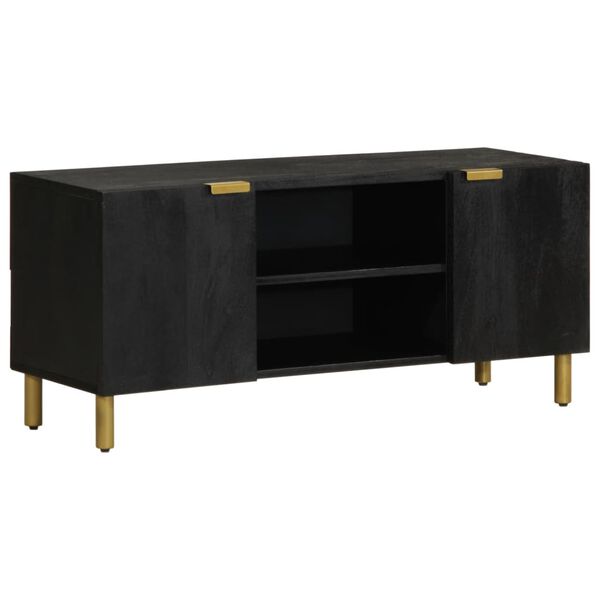 vidaXL TV Cabinet Black 105x33x46 cm Engineered Wood