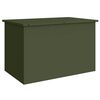 vidaXL Garden Storage Cushion Box Galvanised Steel 80 x 50.5 x 50 cm