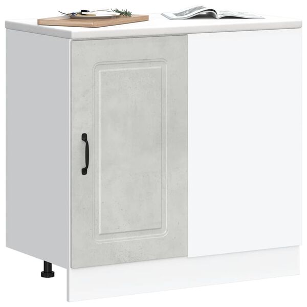 vidaXL Kitchen Base Cabinet Kalmar Concrete Grey Engineered Wood