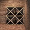 vidaXL Wine Rack 4 pcs Natural 62 x 25 x 62 cm Solid Pine Wood