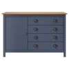 vidaXL Sideboard Hill Grey 120x40x80 cm Solid Pine Wood