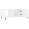 vidaXL Coffee Table High Gloss White 102x50x40 cm Engineered Wood