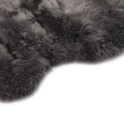 vidaXL Sheep Leather Rug 60x180 cm Light Grey