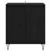 vidaXL Sideboard Black Oak 60 x 35 x 70 cm Engineered Wood