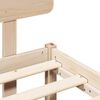vidaXL Bed Frame with Headboard Natural 120 x 200 cm Solid Pine Wood