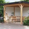 vidaXL Outdoor Kitchen Cabinets MEPPEL 3 pcs Solid Wood Pine