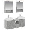 vidaXL Bathroom Cabinet Set 5 pcs Concrete Grey Engineered Wood