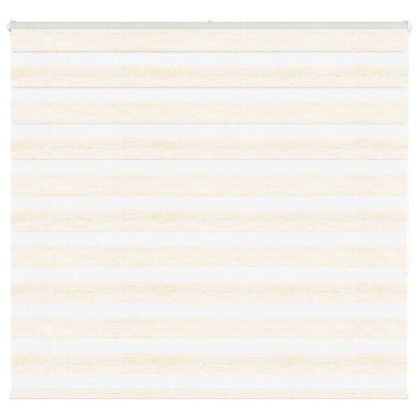 vidaXL Zebra Blind Marble Beige 165x150 cm Fabric Width 160.9 cm Polyester