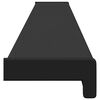 vidaXL Window Sill Black with Wood Grain 120 x 15 x 4.5 cm PVC