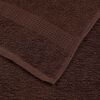 vidaXL Guest Towels "FROGN" 2 pcs Brown 30x50 cm 360 gsm