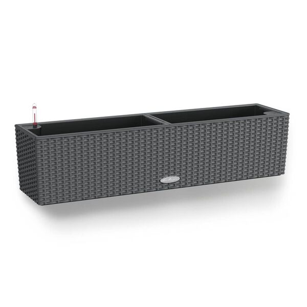 LECHUZA Planter BALCONERA Cottage 80 ALL-IN-ONE Granite