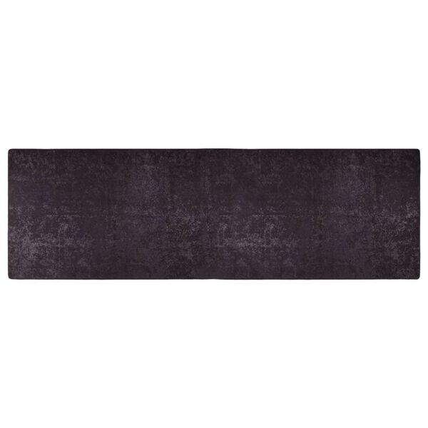 vidaXL Rug Washable 80x300 cm Anthracite Anti Slip
