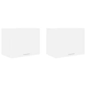 vidaXL Hanging Cabinet 2 pcs White 50 x 31 x 40 cm Engineered Wood