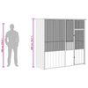 vidaXL Bird Cage Anthracite 215x78x200 cm Galvanised Steel