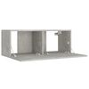 vidaXL 8 Piece TV Cabinet Set Concrete Grey Engineered Wood