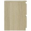 vidaXL Bedside Cabinet Sonoma Oak 30x30x40 cm Engineered Wood