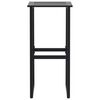 vidaXL 5 Piece Garden Bar Set Black Powder-coated Steel