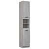 vidaXL Bathroom Cabinet | Grey Sonoma | Engineered Wood | Tall