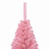 vidaXL Artificial Pre-lit Christmas Tree with 150 LEDs Pink 120 cm PVC