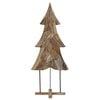 vidaXL Christmas Tree with Stand Brown 181.5 cm Solid teak wood