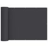 vidaXL Balcony Privacy Screen 1.5 x 25 m Fabric with PU Coated Black