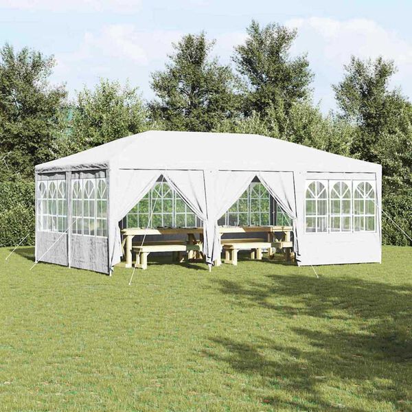 vidaXL Party Tent White 600 x 400 x 266 cm Polyethylene