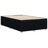 vidaXL Bed Frame without Mattress Black Double Fabric