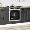 vidaXL Oven Cabinet Kalmar Black Engineered Wood