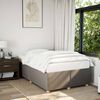 vidaXL Bed Frame without Mattress Taupe 120x190 cm Small Double Fabric