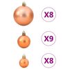 vidaXL Christmas Baubles 98 pcs Copper &Oslash;3/4/6 cm