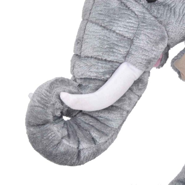 vidaXL Standing Plush Toy Elephant Grey XXL