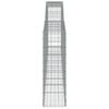 vidaXL Arched Gabion Baskets 6 pcs 400x30x100/120 cm Galvanised Iron