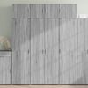 vidaXL Highboard Grey Sonoma 80x42,5x185 cm Engineered Wood