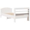 vidaXL Bed Frame without Mattress White 90x190 cm Single Solid Wood Pine