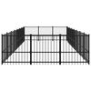vidaXL Outdoor Dog Kennel Steel 22.58 m&sup2;