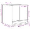 vidaXL Terrarium with Storage Transparent 30 x 30 x 30 cm Glass