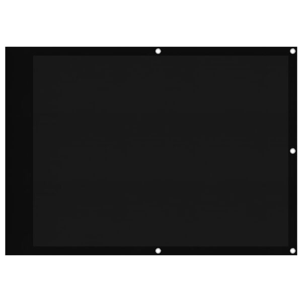 vidaXL Balcony Screen Black 75x800 cm 100% Polyester Oxford