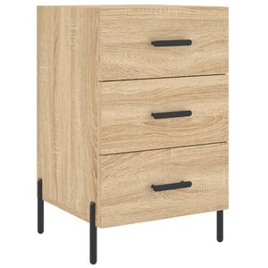 vidaXL Bedside Cabinet Sonoma Oak 40x40x66 cm Engineered Wood